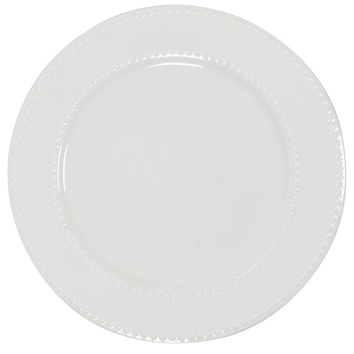 Plato-Llano-27-cm-Dot-Ceramica-Blanco