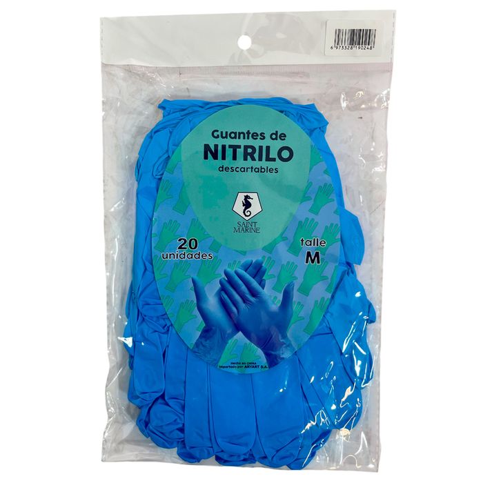 Guantes-nitrilo-talle-M-20-un. Guantes-nitrilo-talle-M-20-un.
