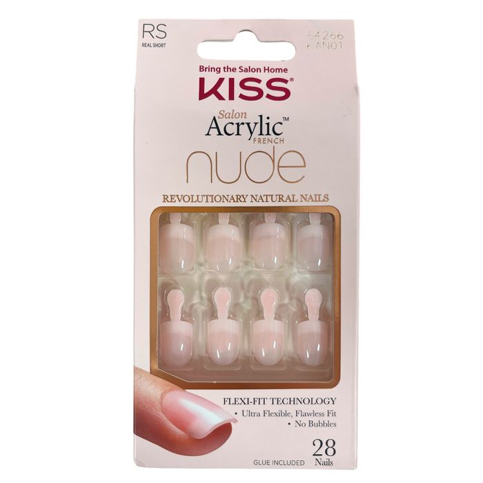 Uñas-Postizas-kan-01-Acrylic-French-con-Pegamento