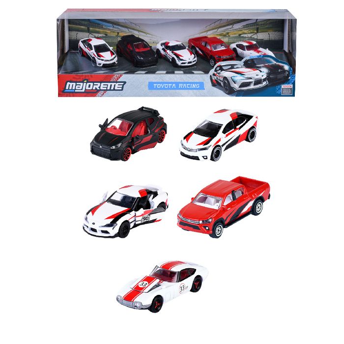 MAJORETTE-Auto-Toyota-Racing-Pack-x-5-un.