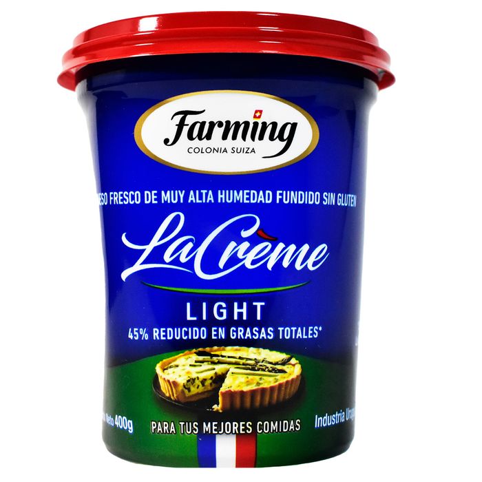 Queso-Untable-La-Creme-Light-FARMING-400-g Queso-Untable-La-Creme-Light-FARMING-400-g