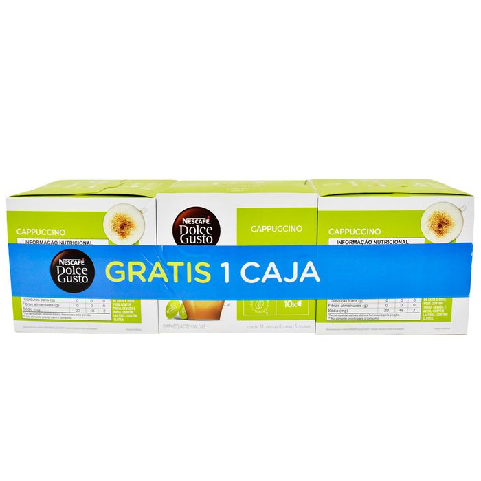 Pack-3-x-2-Capsulas-Cappuccino-DOLCE-GUSTO-10-un. Pack-3-x-2-Capsulas-Cappuccino-DOLCE-GUSTO-10-un.