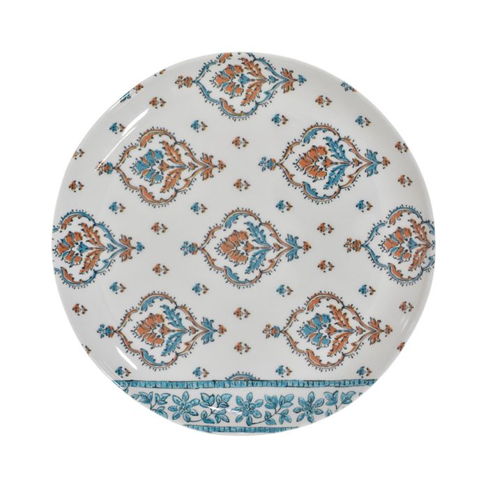 Plato-Postre-21.6-cm-Diseño-Flores-Mexican