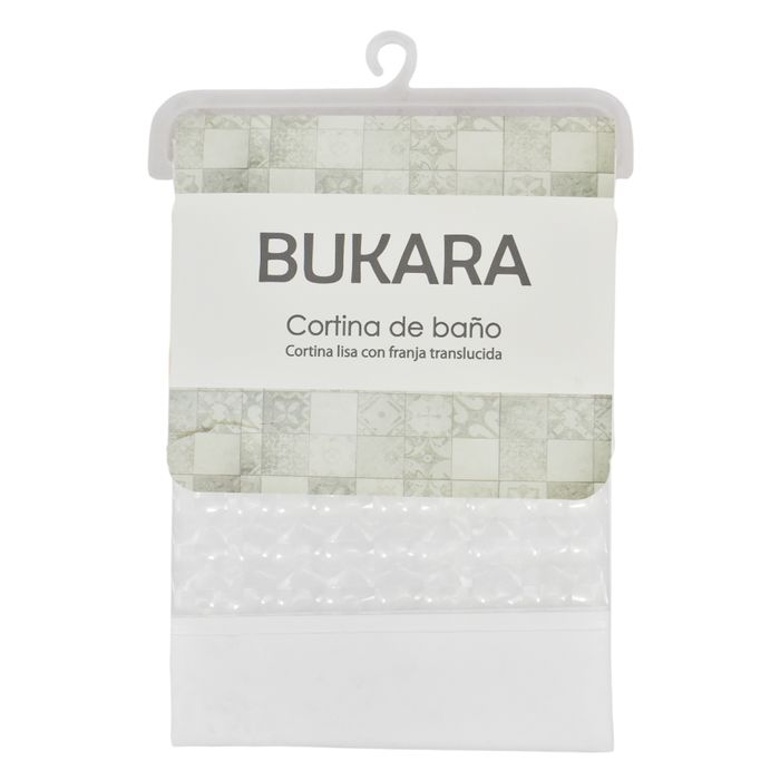 Cortina-Baño-Bukara-Lisa-con-Transparencia-Blanca