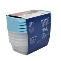 Set-x-5-Contenedores-Rectangulares-225-ml-Super-Lock