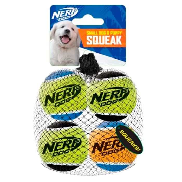 Pack-x-4-Pelotas-Tenis-NERF-Dog-Squishy-4-cm-Diametro