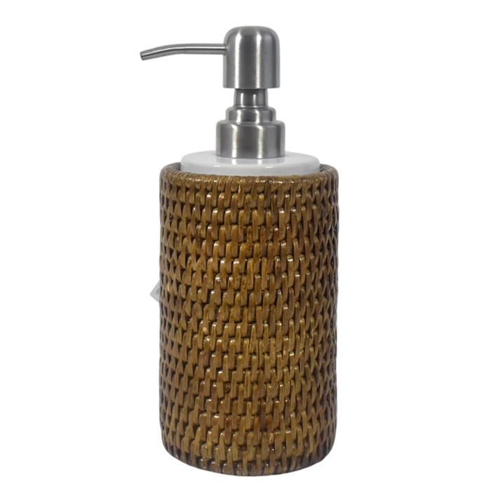 Dispensador-de-jabon-en-ceramica-y-rattan