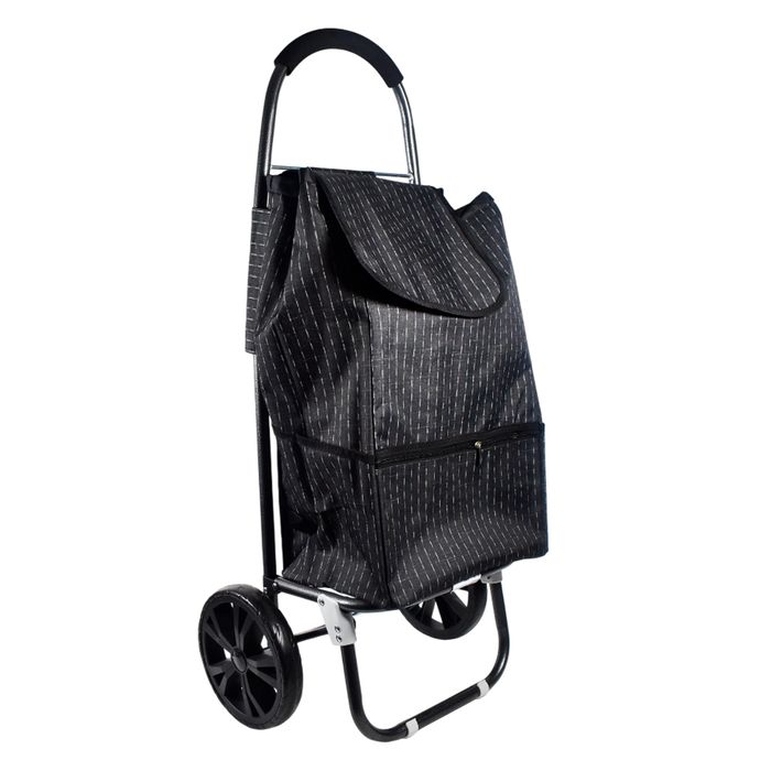Carro-de-Feria-con-Bolsillo-y-Cierre-Negro