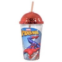 Vaso-Doble-Pared-Cromo-Color-Hombre-Araña-450-ml