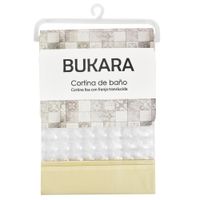 Cortina-baño-BUKARA-lisa-con-transparencia-beige