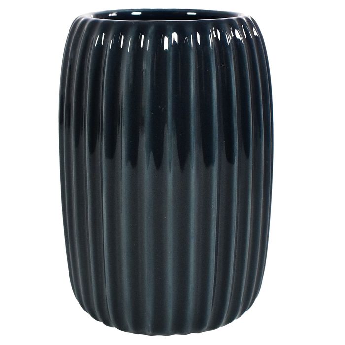 Vaso-para-Baño-en-ceramica-azul-rayas