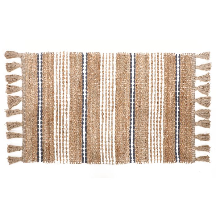 Alfombra-60-x-90-cm-yute--algodon-con-borlas