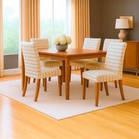 Funda-para-Silla-4-piezas-Cotton-Flex-Rayas-Beige