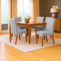 Funda-para-Silla-4-piezas-Cotton-Flex-Rayas-Gris