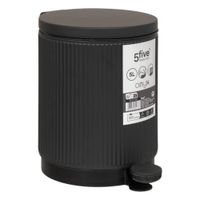 Papelera-5-L-Onyx-Negra-Acero-y-PP-27x20x28-cm