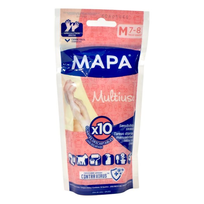 Guantes-Descartables-MAPA-Talle-M-10-un. Guantes-Descartables-MAPA-Talle-M-10-un.