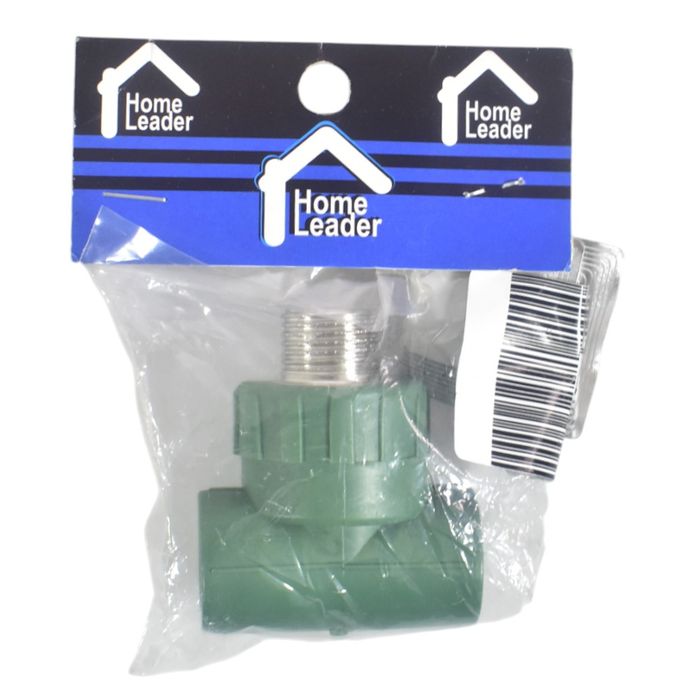 Tee-HOME-LEADER-termofusion-20-mm-inserto-macho