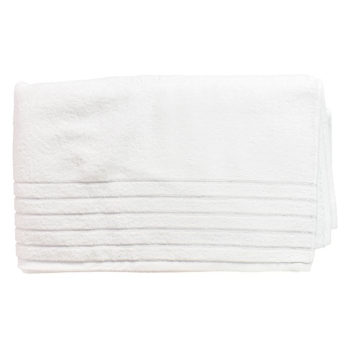 Toalla-Gigante-86-x-150-cm-Blanco-con-Franjas-Grises