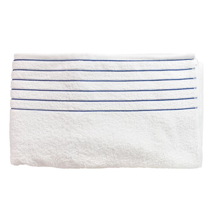 Toalla-Gigante-86-x-150-cm-Blanco-con-Franjas-Azules