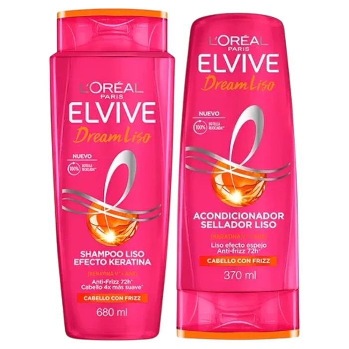 Pack-ELVIVE-Dream-Liso-Shampoo-680-ml---Acond.-370-ml Pack-ELVIVE-Dream-Liso-Shampoo-680-ml---Acond.-370-ml