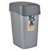 Papelera-Pacific-Flip-9-L-Antracita-Aluminio-Plateado