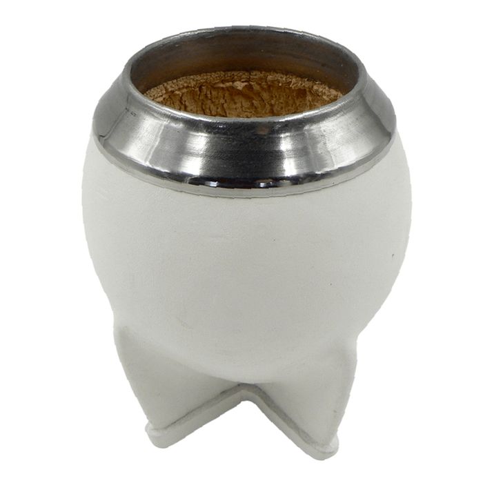 Mate-torpedo-calabaza-cuero-Blanco