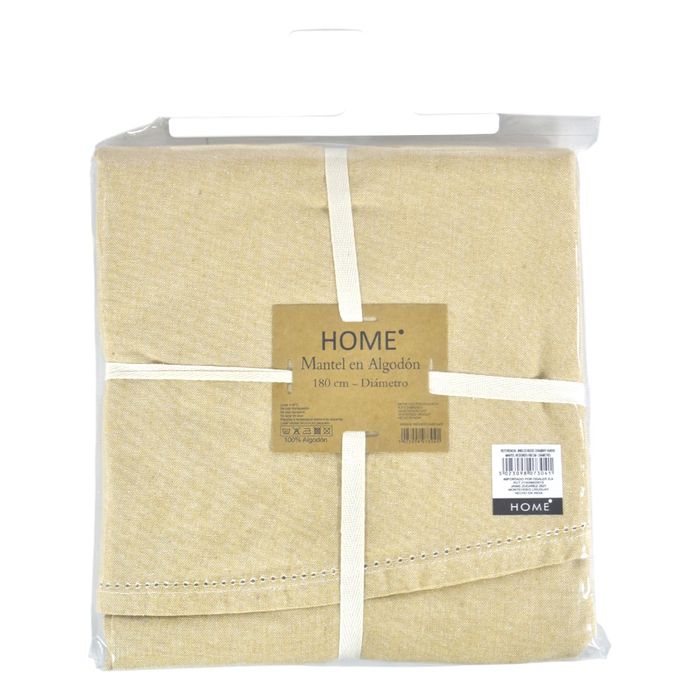 Mantel-redondo-180Cm-beige-chambry