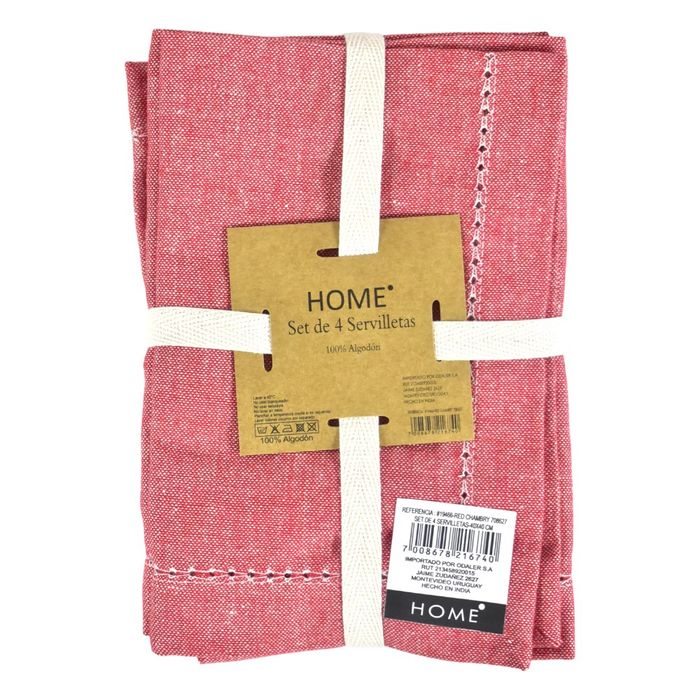 Set-x-4-Servilletas-Rojo-Chambry-40-x-40-cm