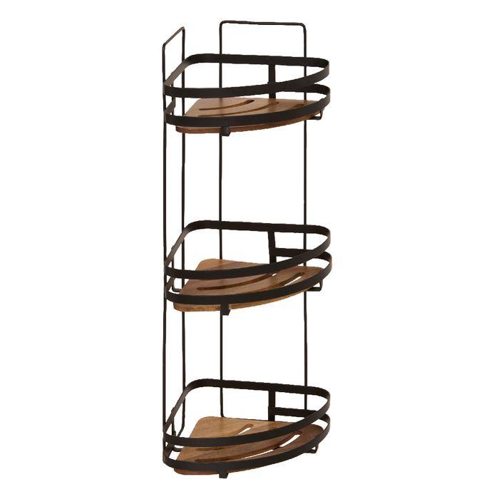 Esquinero-para-Baño-con-3-Estantes-en-Metal-y-Madera
