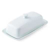 Mantequera-21-cm-Porcelana-Blanco