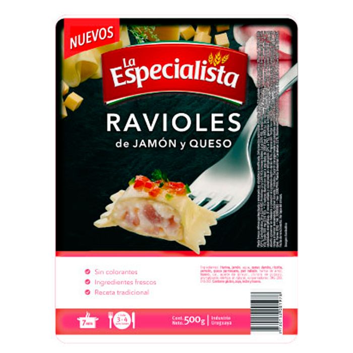 Ravioles-Jamon-y-Queso-LA-ESPECIALISTA-500-g Ravioles-Jamon-y-Queso-LA-ESPECIALISTA-500-g