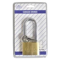 Candado de Bronce Aro Largo GLORA 50 mm