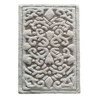 Alfombra-de-baño-Algodon-con-Arabescos-Beige-50-x-80-cm
