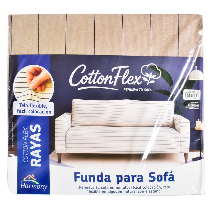 Funda-de-Sofa-2-Cuerpos-Cotton-Flex-Rayas-Marron