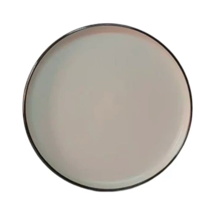 Plato-de-Postre-Ceramica-d20-cm-Blanco-Marron