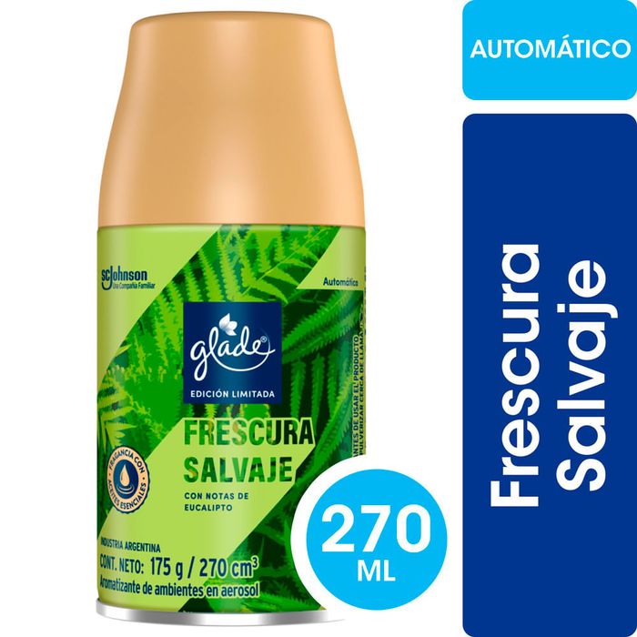 Aromatizante-de-Ambientes-GLADE-Automatico-Edicion-Limitada-Frescura-Salvaje-Repuesto-270-ml