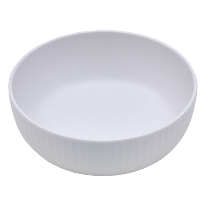 Bowl-Redondo-en-Melamina-17-x-6-cm-Diseno-Ribs-Blanco