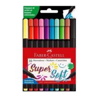 Marcadores-FABER-CASTELL-Supersoft-10-un.-Punta-Pincel