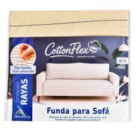 Funda-de-Sofa-2-Cuerpos-Cotton-Flex-Rayas-Beige