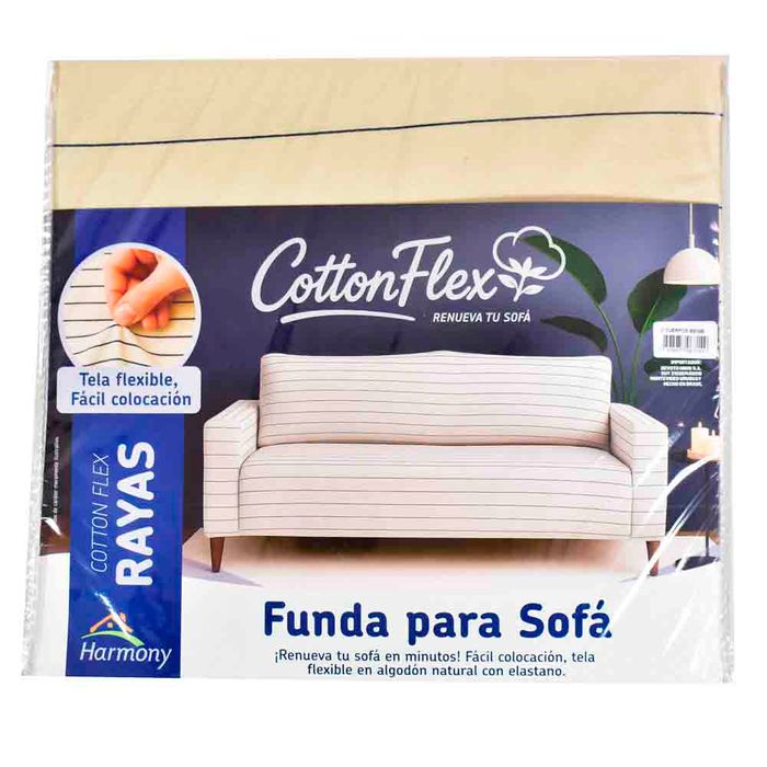 Funda-de-Sofa-2-Cuerpos-Cotton-Flex-Rayas-Beige