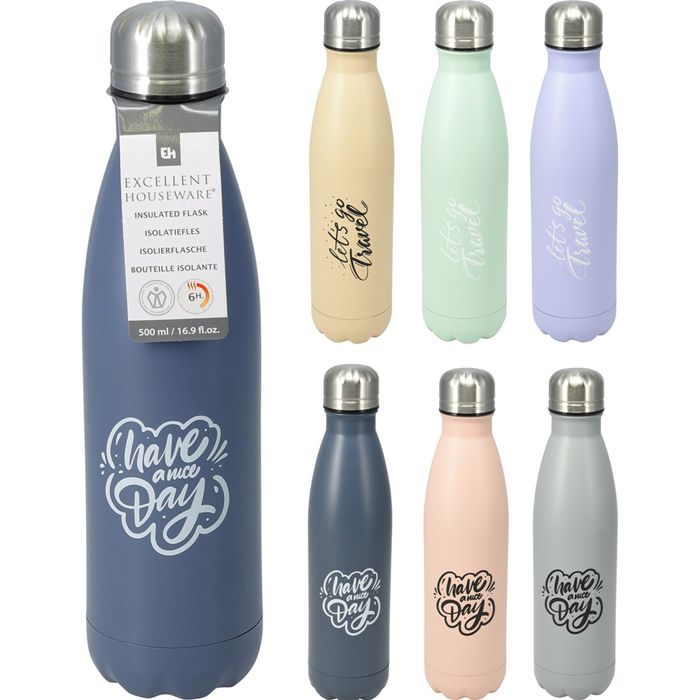 Botella-Acero-Inoxidable-500-ml-Varios-Colores